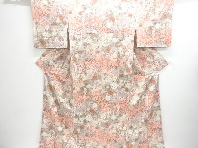 JAPANESE KIMONO / KOMON / CLOUD & FLOWER 